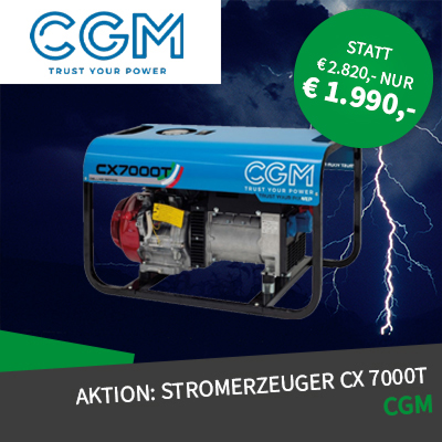 Aktion CGM Stromerzeuger CX 7000T